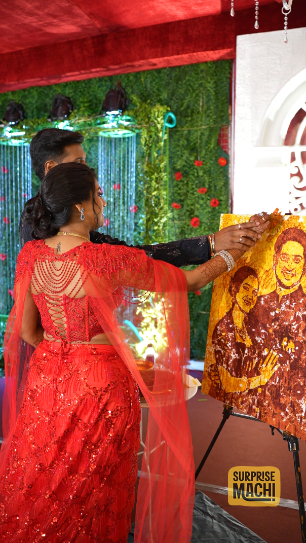 ART IN THE MOMENT – TURMERIC HANDPRINT ART