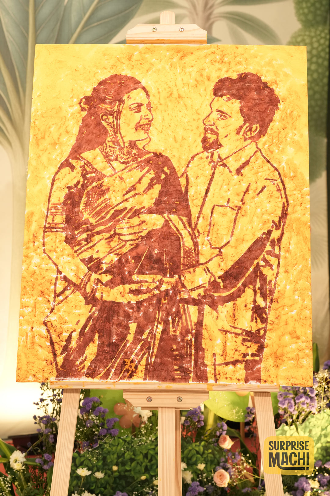 ART IN THE MOMENT – TURMERIC HANDPRINT ART